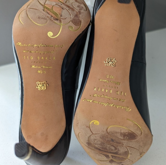 Ted Baker Black + Brown Heels - Picture 6 of 7